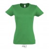 Camiseta para mujer de gran calidad Sol's Imperial 190 para campañas publicitarias Color Verde Vista Frontal