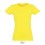 Camiseta para mujer de gran calidad Sol's Imperial 190 de propaganda Color Limón Vista Frontal