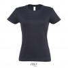 Camiseta para mujer de gran calidad Sol's Imperial 190 con publicidad Color Azul Mar Vista Frontal