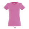 Camiseta para mujer de gran calidad Sol's Imperial 190 para regalo personalizado Color Rosa Orquídea Vista Frontal