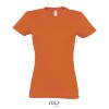 Camiseta para mujer de gran calidad Sol's Imperial 190 para eventos publicitarios Color Naranja Vista Frontal