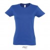 Camiseta para mujer de gran calidad Sol's Imperial 190 para publicidad personalizada Color Azul Royal Vista Frontal