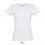 Camiseta blanca para mujer de gran calidad Sol's Imperial 190 publicitaria Color Blanco Vista Frontal