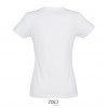 Camiseta blanca para mujer de gran calidad Sol's Imperial 190 Color Blanco Vista Lateral