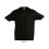Camiseta niña de algodón ringspun Sol's Imperial 190 publicitaria Color Negro Profundo Vista Frontal