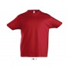 Camiseta niña de algodón ringspun Sol's Imperial 190 para publicidad Color Rojo Vista Frontal