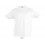 Camiseta blanca niña de algodón ringspun Sol's Imperial 190 económica Color Blanco Vista Frontal