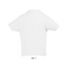 Camiseta blanca niña de algodón ringspun Sol's Imperial 190 Color Blanco Vista Posterior