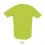 Camiseta transpirable para deporte Sol's Sporty 140 Color Verde Neón Vista Posterior