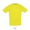 Camiseta transpirable para deporte Sol's Sporty 140 para empresas Color Amarillo Neón Vista Frontal