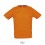 Camiseta transpirable para deporte Sol's Sporty 140 para regalo promocional Color Naranja Vista Frontal