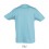 Camiseta niño mejor calidad-precio manga corta Sol's Regent 150 Color Azul Atolón Vista Posterior