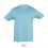 Camiseta niño mejor calidad-precio manga corta Sol's Regent 150 personalizada Color Azul Atolón Vista Frontal