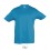Camiseta niño mejor calidad-precio manga corta Sol's Regent 150 barata Color Agua Vista Frontal