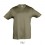 Camiseta niño mejor calidad-precio manga corta Sol's Regent 150 promocional Color Army Vista Frontal