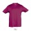 Camiseta niño mejor calidad-precio manga corta Sol's Regent 150 con logo Color Fucsia Vista Frontal