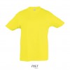 Camiseta niño mejor calidad-precio manga corta Sol's Regent 150 para campañas publicitarias Color Limón Vista Frontal