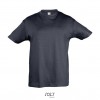 Camiseta niño mejor calidad-precio manga corta Sol's Regent 150 de propaganda Color Azul Mar Vista Frontal