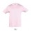 Camiseta niño mejor calidad-precio manga corta Sol's Regent 150 para regalo personalizado Color Rosa Pálido Vista Frontal