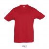 Camiseta niño mejor calidad-precio manga corta Sol's Regent 150 para publicidad personalizada Color Rojo Vista Frontal