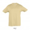 Camiseta niño mejor calidad-precio manga corta Sol's Regent 150 para regalo barato Color Arena Vista Frontal