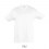 Camiseta blanca niño económica manga corta Sol's Regent 150 publicitaria Color Blanco Vista Frontal