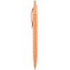 Bolígrafo de paja de trigo y ABS con clip promocional Color Naranja