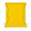 Mochila de Non Woven Con Cordones Color Amarillo Imagen Bolsa Plana
