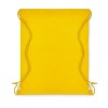 Mochila de Non Woven Con Cordones Color Amarillo Imagen Bolsa Plana