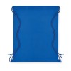 Mochila de Non Woven Con Cordones Color Azul Royal Imagen Bolsa Plana