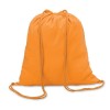 Mochila de Algodón con Cordones de color promocional Color Naranja