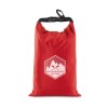 Bolsa Estanca Impermeable con logo Color Rojo Vista Frontal