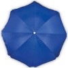  Sombrilla de playa de poliéster con funda publicitaria Color Azul Royal Vista Superior