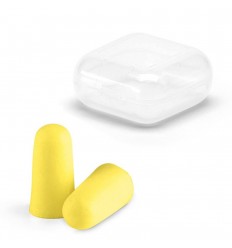 Tapones para los Oídos con Caja personalizada Color Amarillo