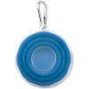 Vaso Plegable de Silicona Pequeño para merchandising Color Azul - Vista Frontal