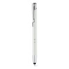 Bolígrafo de Aluminio Personalizado Táctil para empresas Color Blanco