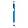 Bolígrafo de Aluminio Personalizado Táctil económico Color Azul Turquesa