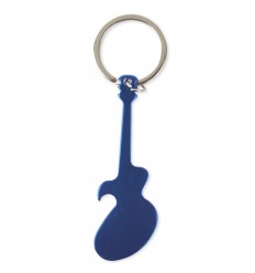 Llavero Abridor en forma de Guitarra personalizado Color Azul
