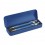 Set de Bolígrafo y Portaminas de Aluminio personalizado Color Azul