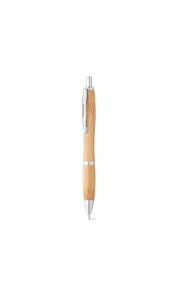 Bolígrafos de bambú con clip