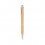 Bolígrafo ecológico de bambú con clip publicitario
