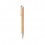 Bolígrafo ecológico de bambú con clip personalizado Color Natural
