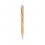Bolígrafo ecológico de bambú con clip con logo