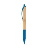 Bolígrafo de bambú con antideslizante ecológico personalizado Color Azul royal