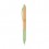 Bolígrafo de bambú con antideslizante ecológico barato Color Verde claro