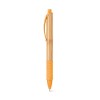 Bolígrafo de bambú con antideslizante ecológico promocional Color Naranja