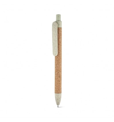 Bolígrafo de corcho con clip personalizado Color Verde claro
