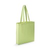 Bolsa de algodón reciclado con asas promocional Color Verde claro