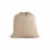 Mochila saco de algodón reciclado con bolsillo frontal merchandising Color Natural
