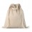 Mochila saco con asas de algodón reciclado merchandising Color Natural